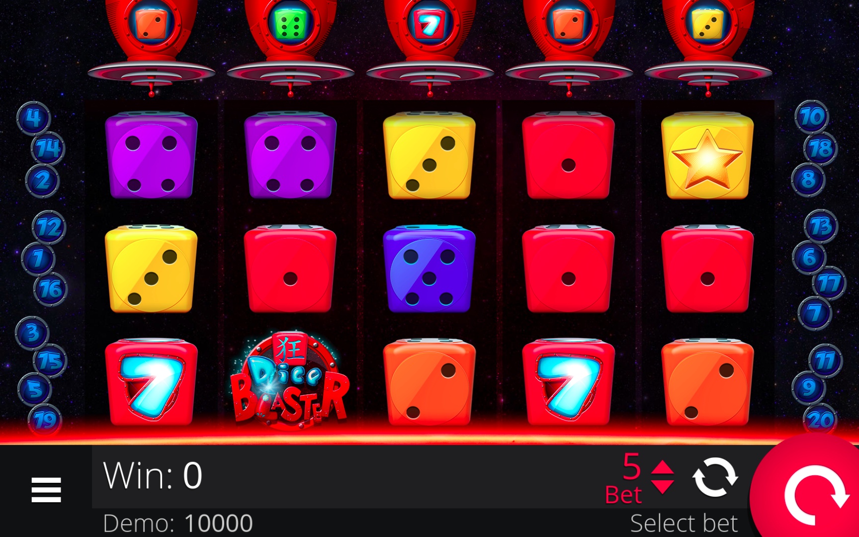 Dice Blaster, Egaming