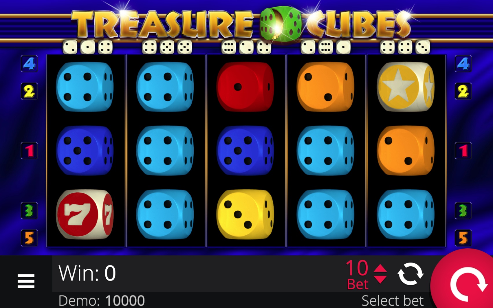 Treasure Cube, Egaming, Casino game