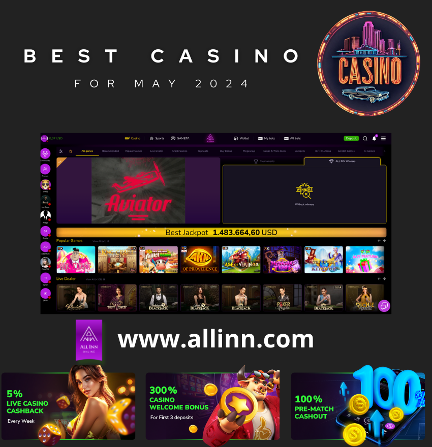 Best casino in May 2024 www.allinn.com