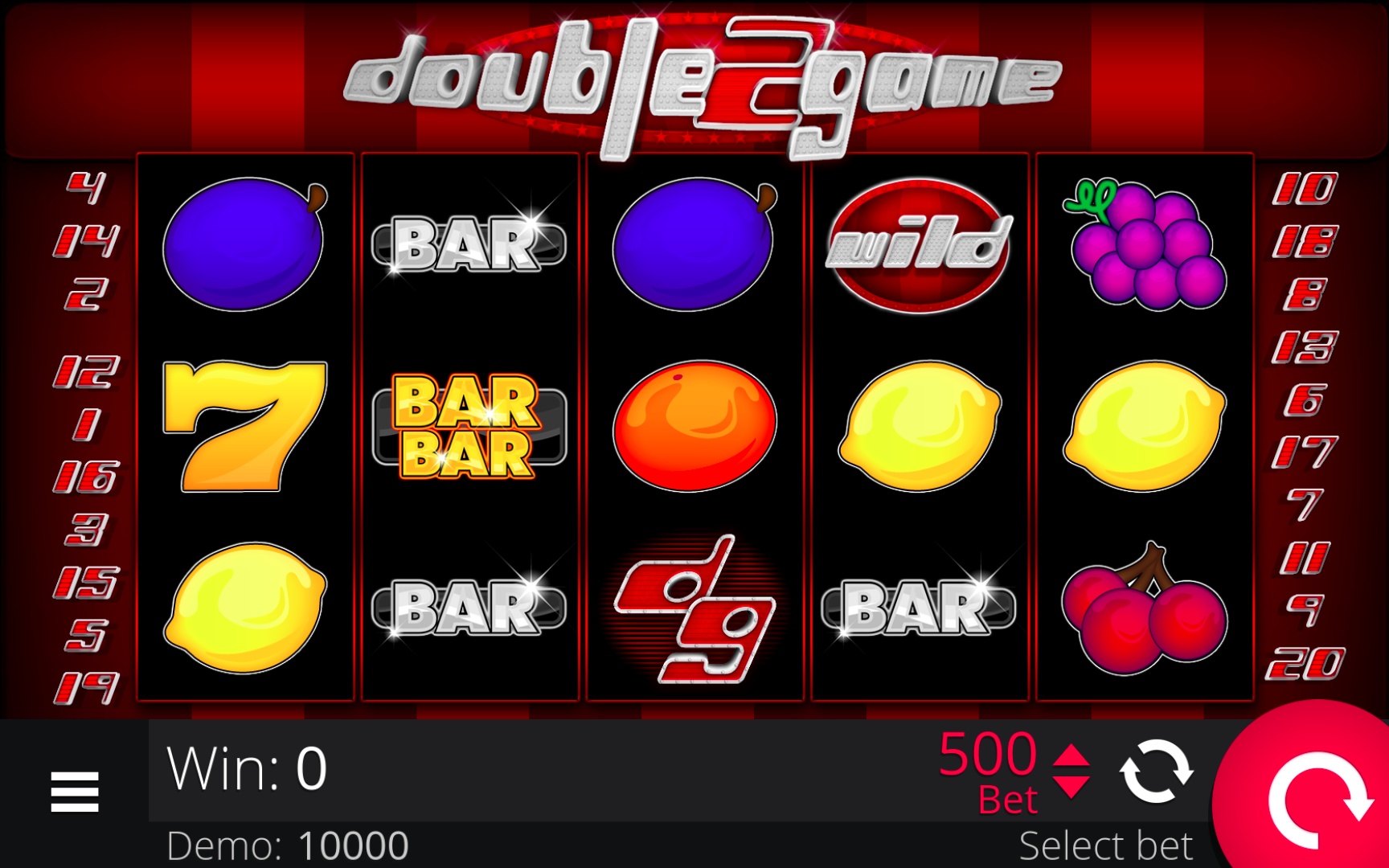 Double Game 2, Egaming, casino game