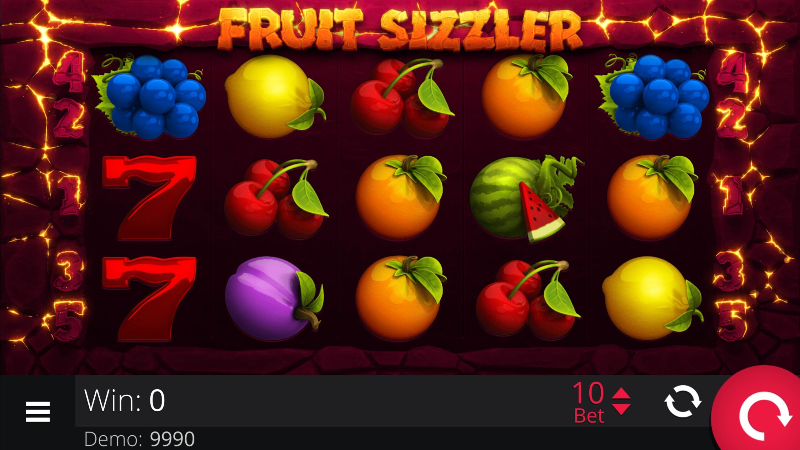 Fruit Sizzler, Egaming, Casino, game