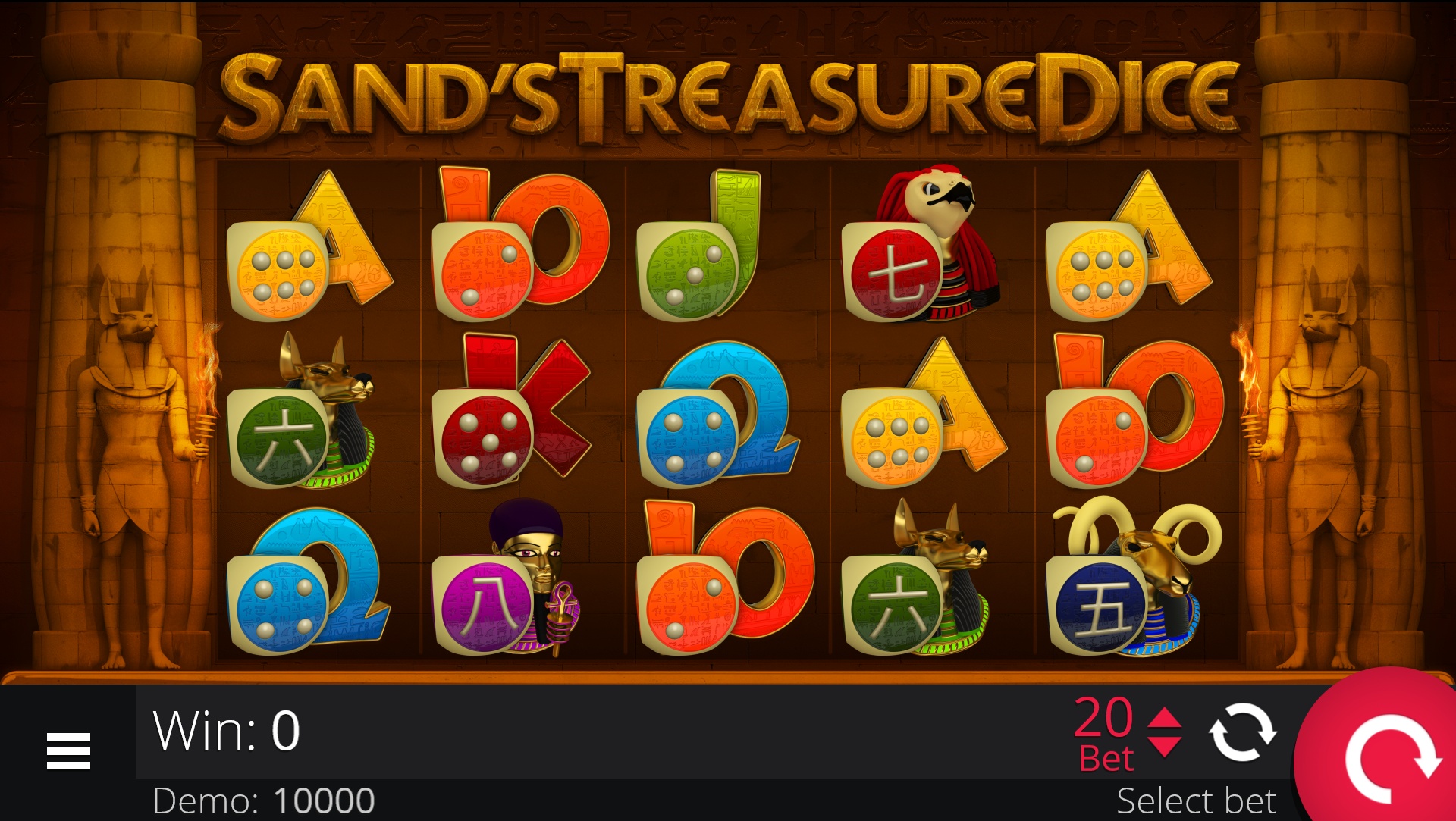 Sands Treasure Dice, Egaming, casino, game