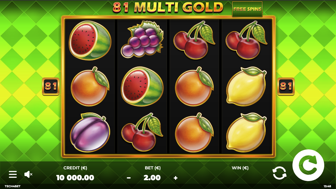 81 MULTI GOLD, Tech4bet, Casino Game