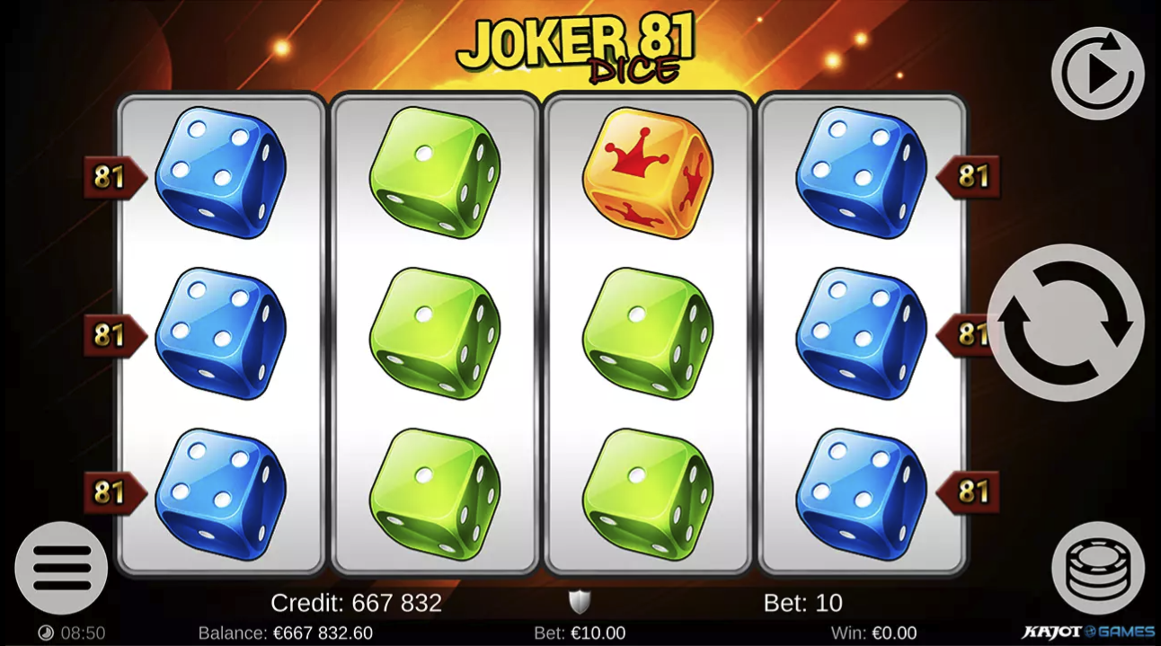 Joker 81 Dice Kajot Casino Game 
