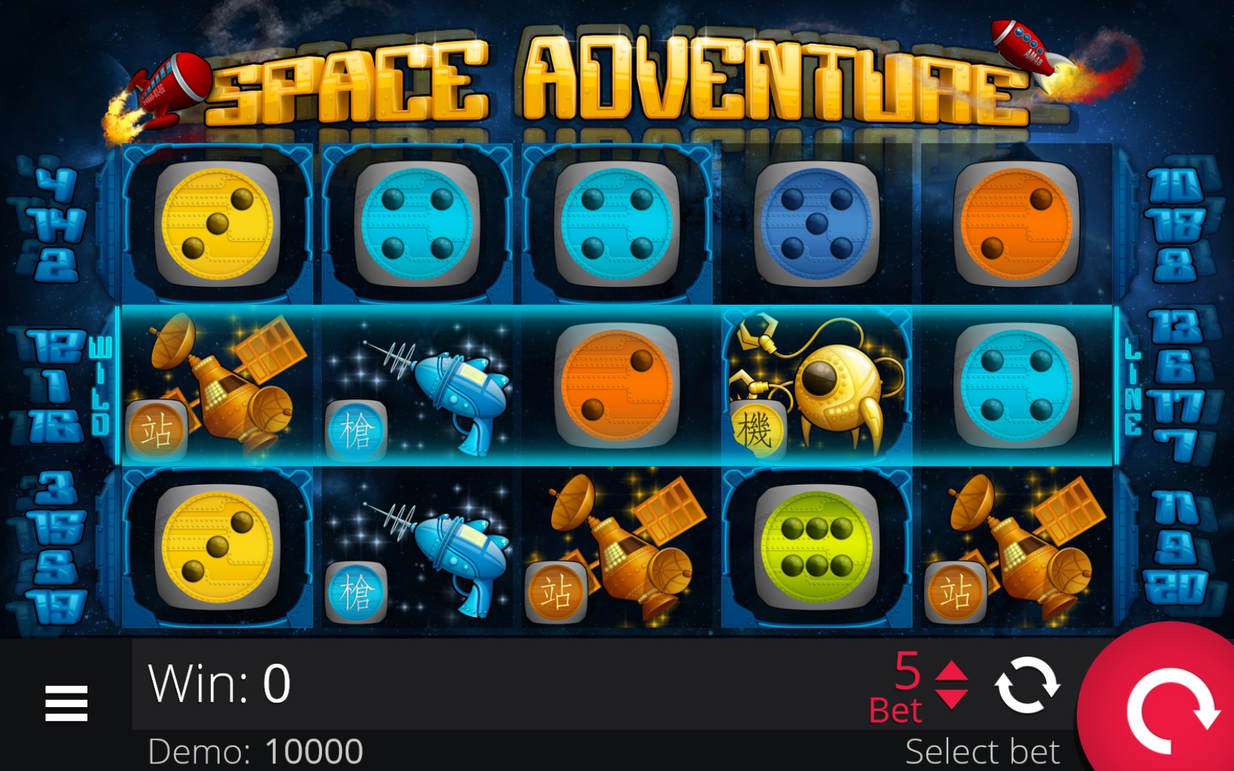 Space Adventure Dice