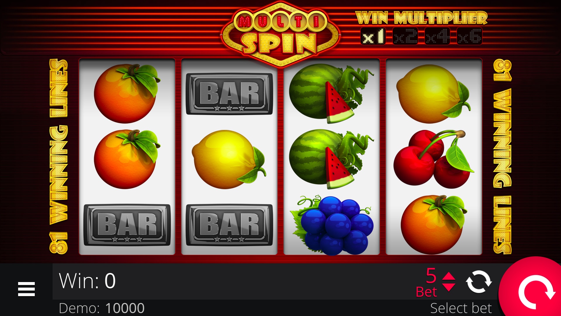 MultiSpin, Egaming, Casino, CrissCross, game