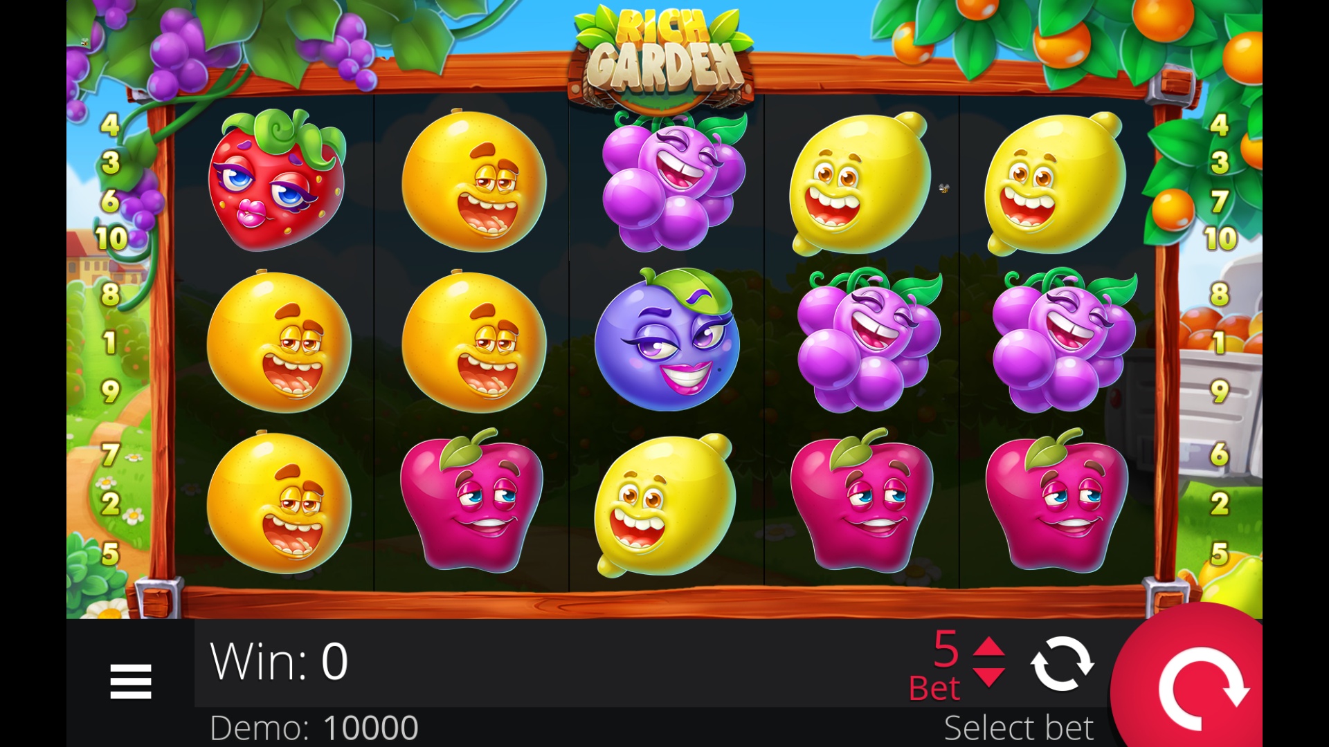 RICH GARDEN, egaming, casino game