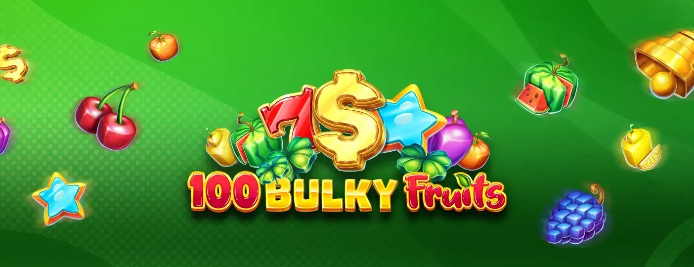 100 Bulky Fruits, Amusnet, Casino, Game, 5 Reels, 100 Lines, Volatility 3, RTP 96.45