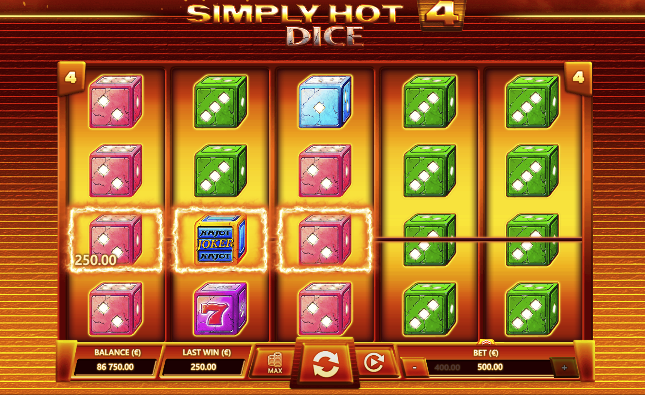 Simply 4 Hot Dice, Kajot, Casino, Game 