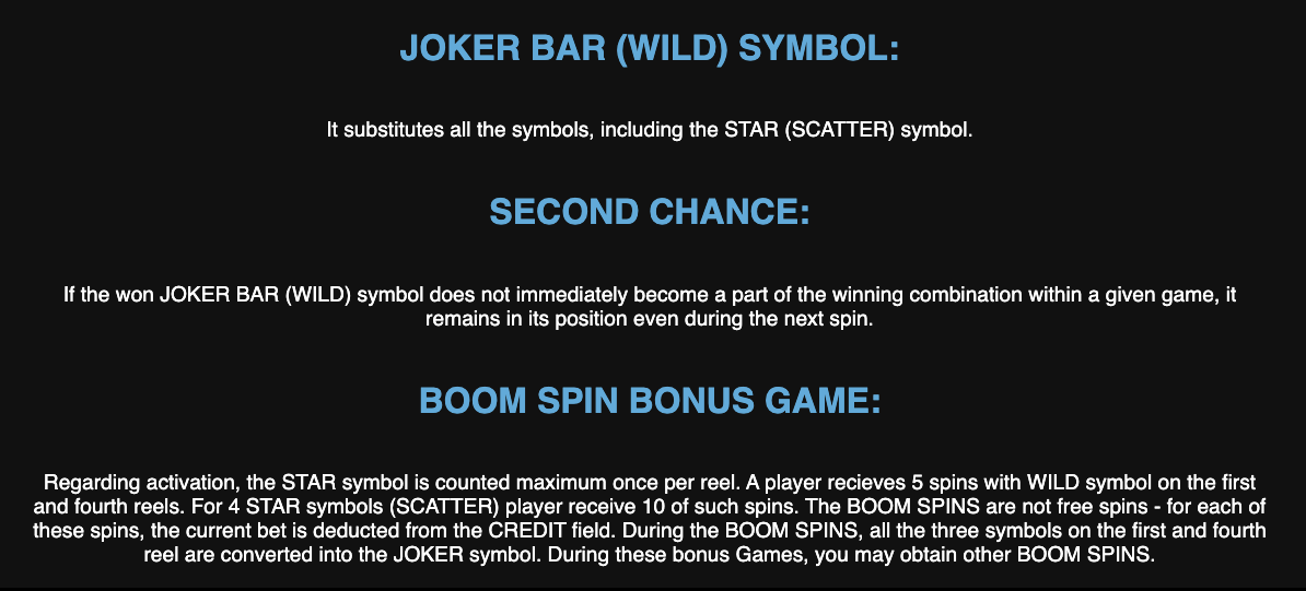 JOKER BOOM PLUS, KAJOT, CASINO, GAME