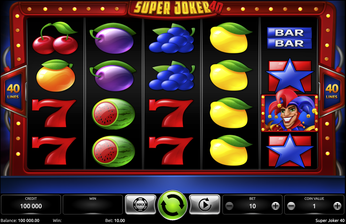 SUPER JOKER 40, KAJOT, CASINO, GAME