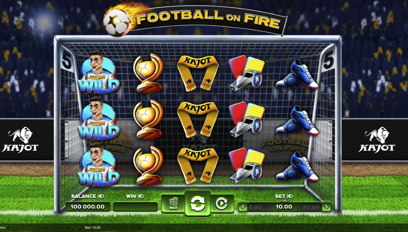 Kajot, Casino, Game, footbal, on Fire