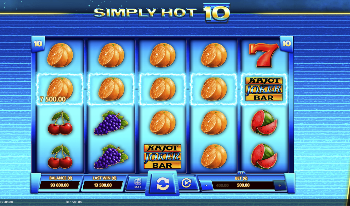 Simply Hot 10, Kajot, Casino, Game