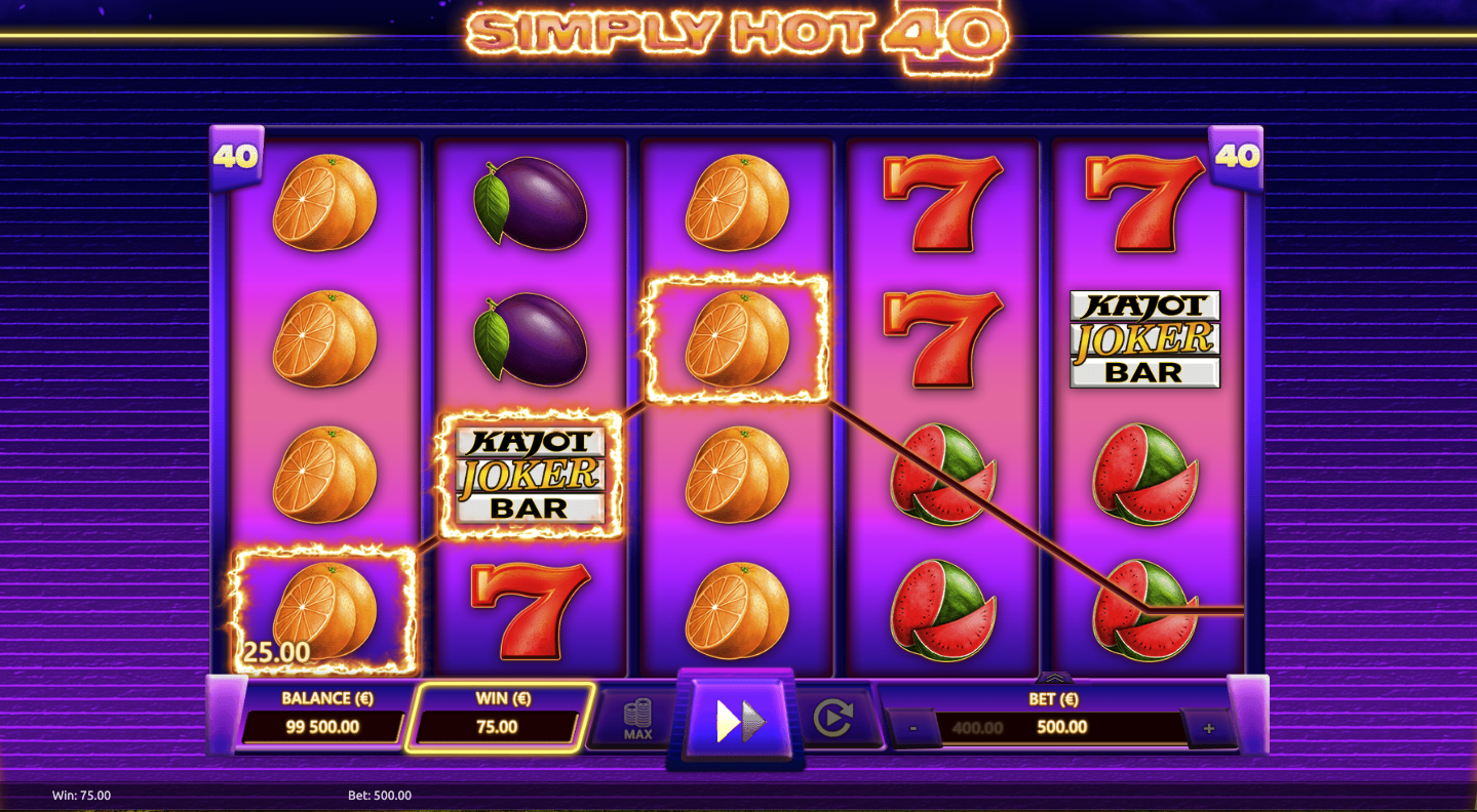 Simply Hot 40, Kajot, Casino, Game 