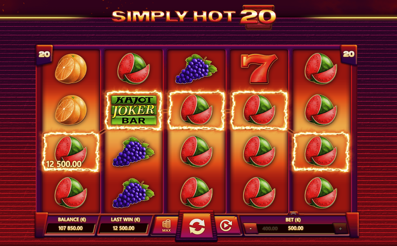 Simply Hot 20, Kajot, Casino, Game