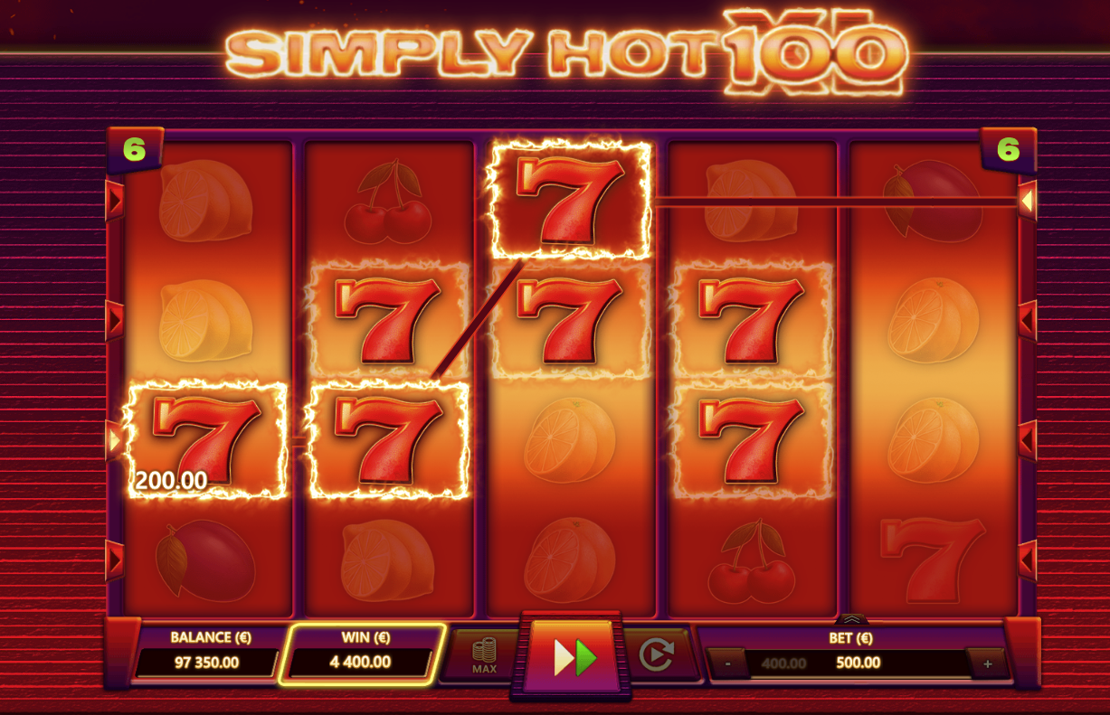 Simply Hot XL 100, Kajot, Casino, Game